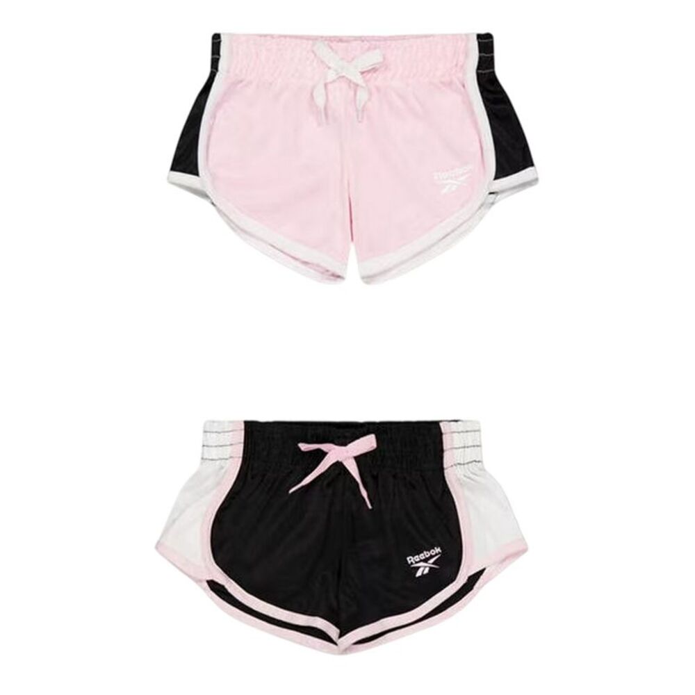 Reebok Girls Sport Shorts (Pack of 2) / Pink Lady